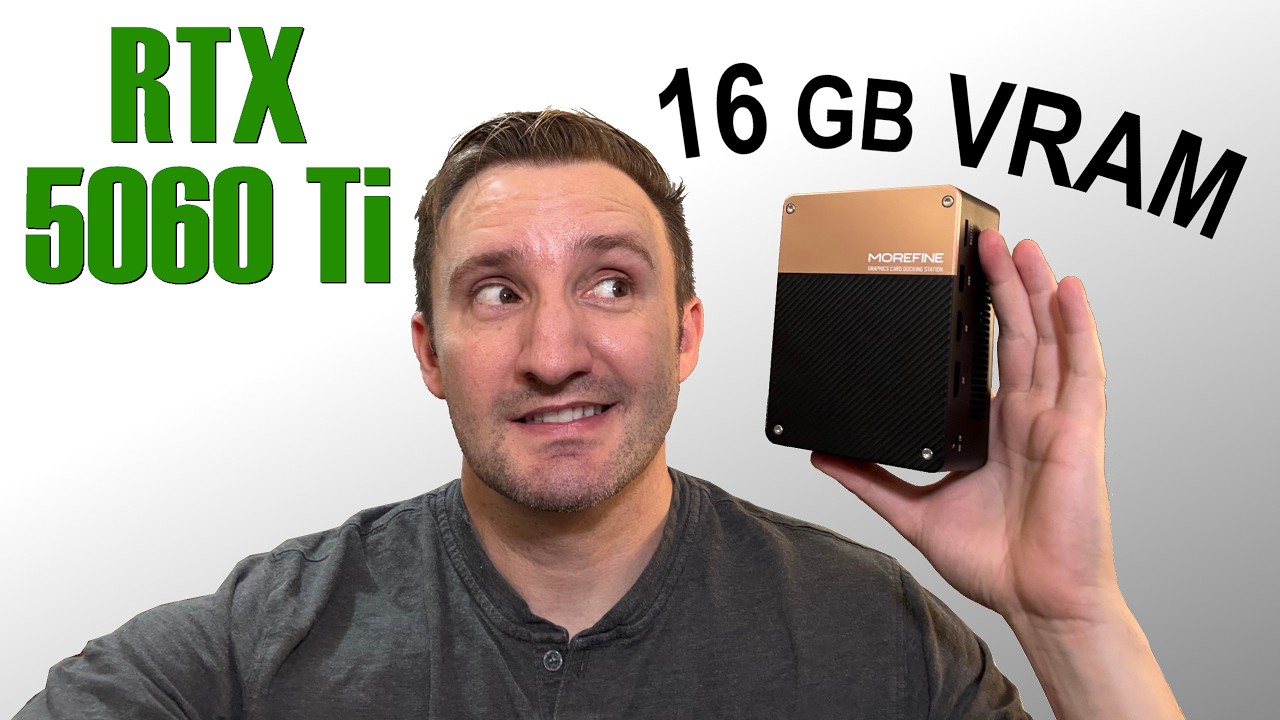 RTX 5060 TI 16gb ... in a TINY Box! -  MOREFINE G2 eGPU Review