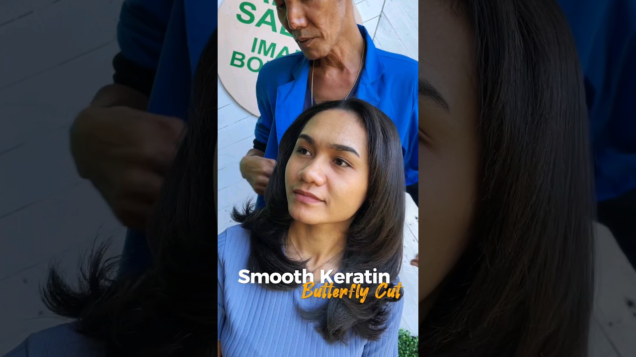Hair Smooth Keratin & Butterfly Cut. #salondenpasarbali #salonbali #alvinsalonbali