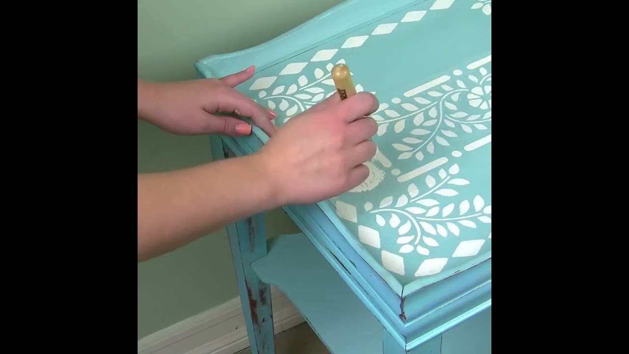 Stencil Painting Furniture With Cutting Edge Stencils Asha Inlay Kit For That  Bone Inlay Look!