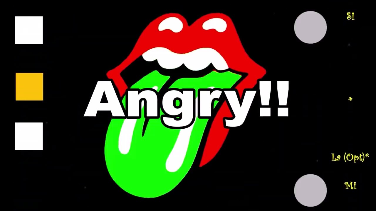 The Rolling Stones . Angry (CHORDS easy & Lyrics) . Fashion MIX HD / Artexpreso 2023