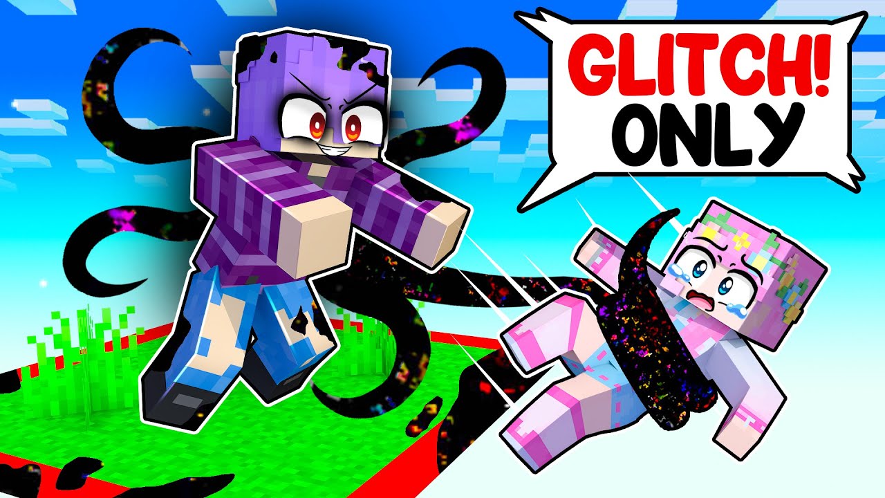 BECOMING the GLITCH on ONE CHUNK in Minecraft!