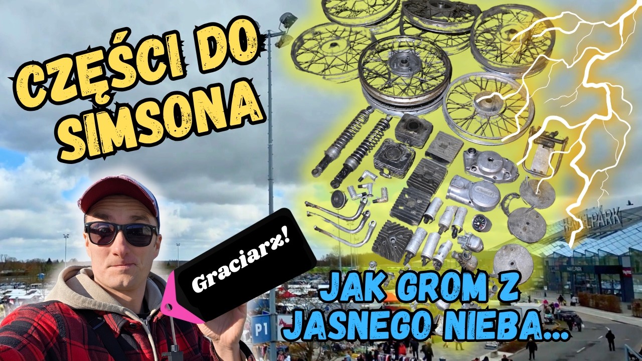 Lawina części na niedzielnym pchlim targu - wziąłem wszystkie XD