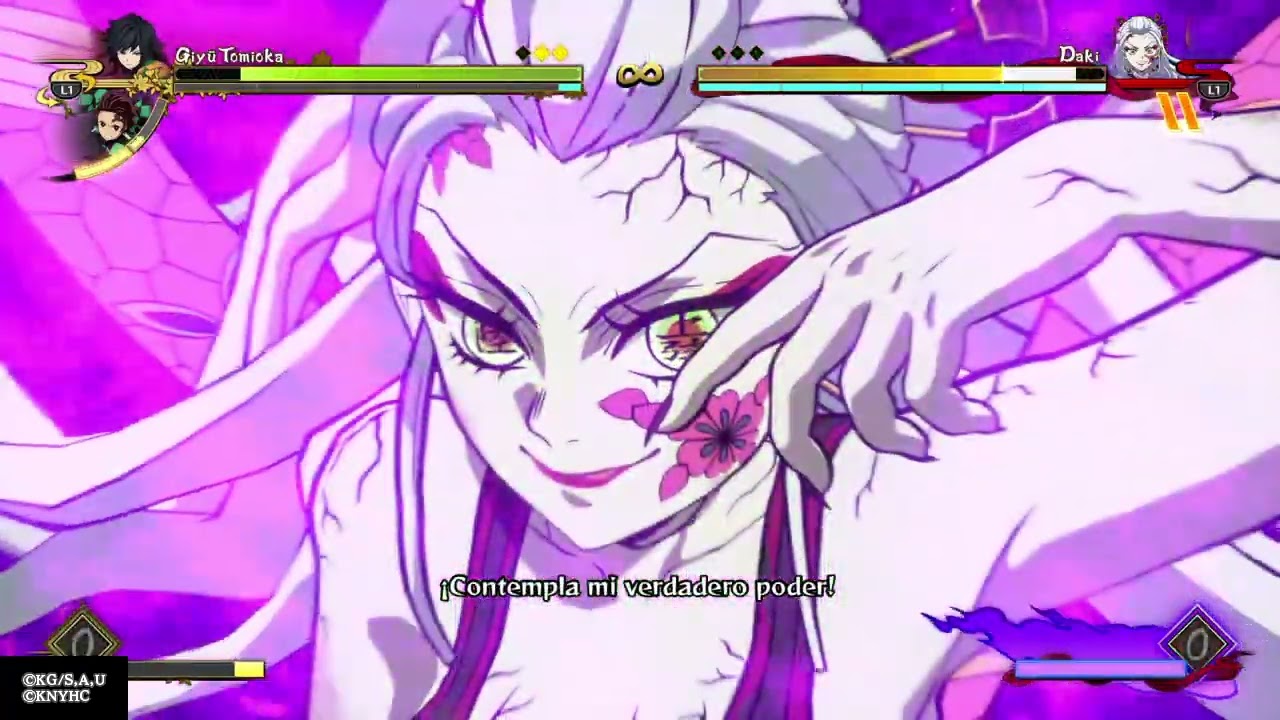 Kimetsu no yaiba Final alternativo Giyu con marca vs Daki