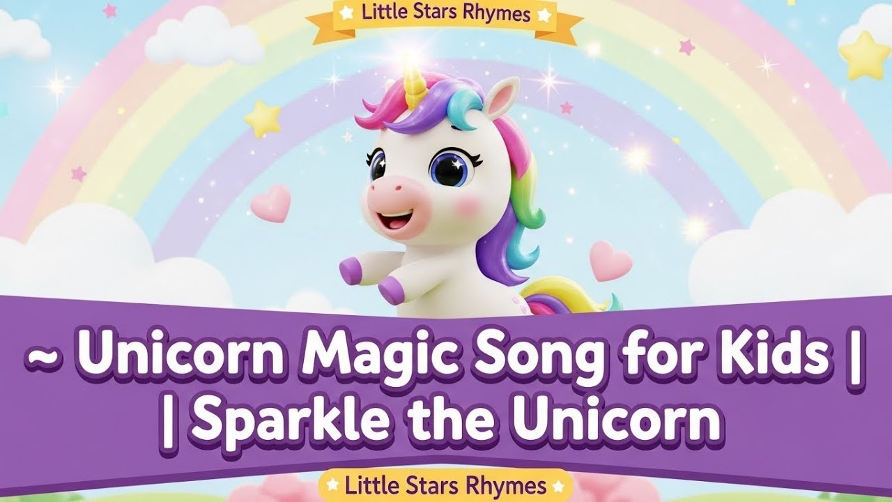 Unicorn Magic Song for Kids | Sparkle the Unicorn | @LittleStarRhymes375 & Kids Fun Magic Rhymes