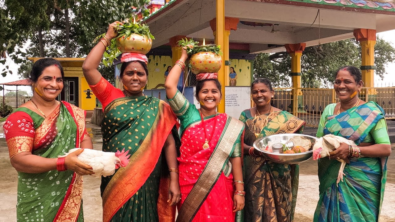 TELANGANA BONAM & CHICKEN | తెలంగాణ బోనం కోడి కూర | #telanganafood | Telangana Village Food