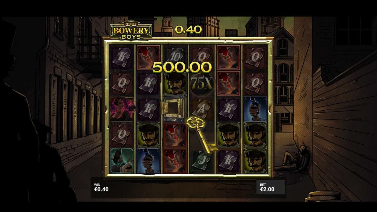 Insane Bowery Boys MAX win from base game line hit (10 000x)