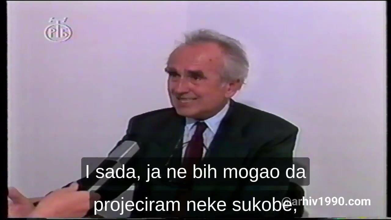 Istorijski sporazum Srba i Muslimana iz 1991. Predstavljanje - M. Filipovic i N. Koljević.^NOVO^ 1/5