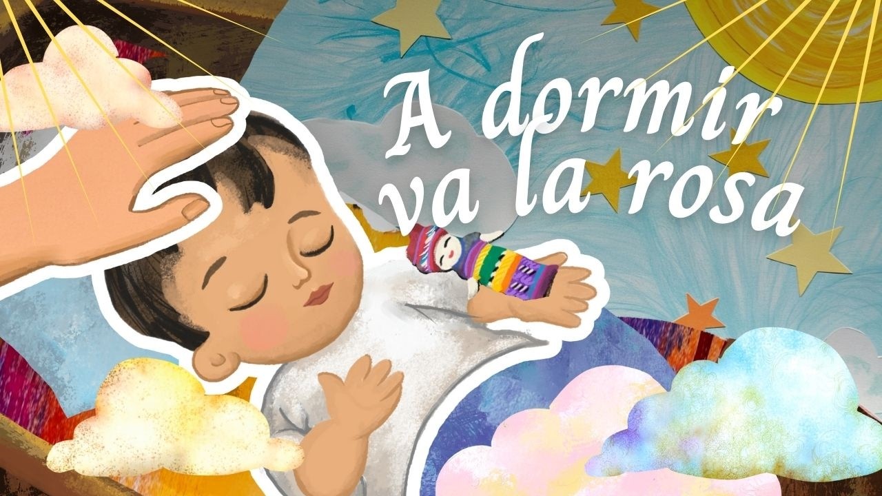 A dormir va la rosa | Canciones ilustradas | Llamitas Spanish