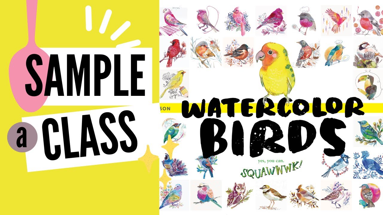 Learn to Paint Watercolor Birds!