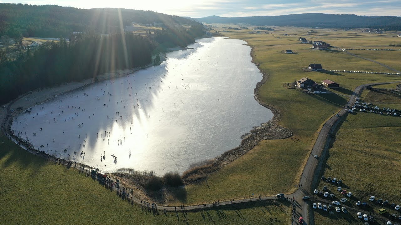 Lac des Taillères gelé Janvier 2020