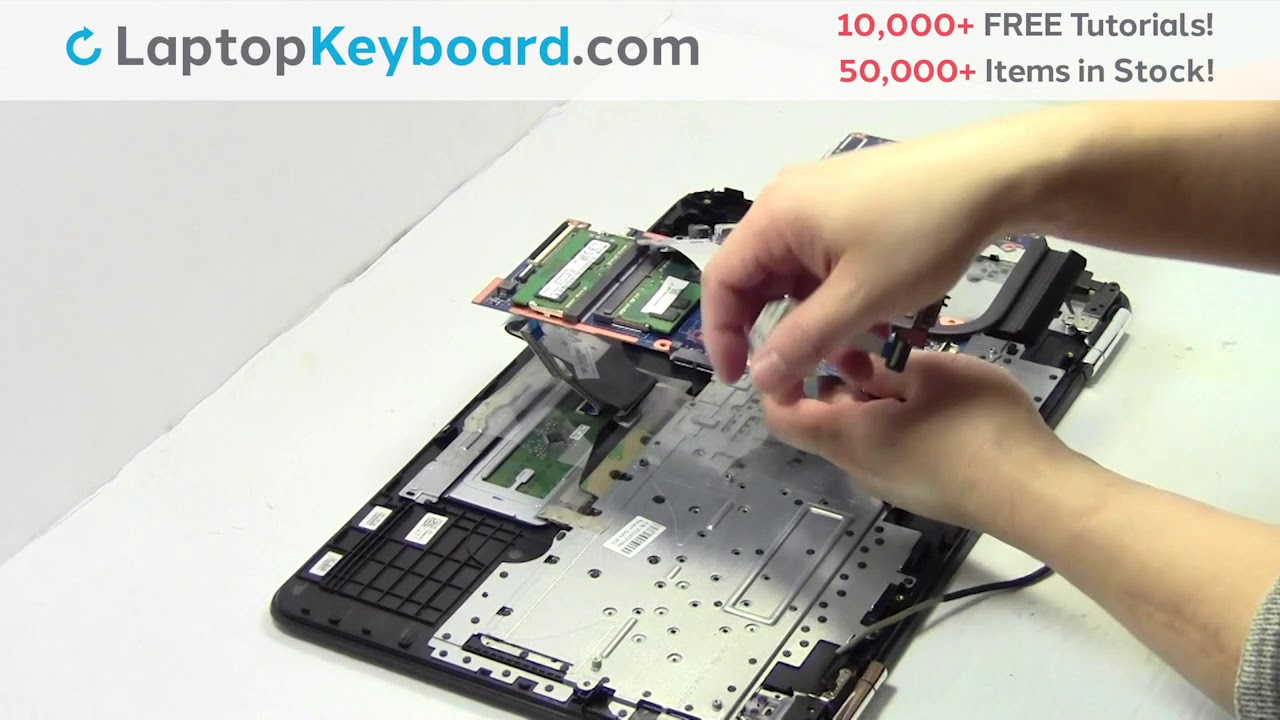 How to Replace HP PAVILION 15-AU123CA Laptop Keyboard & Palmrest, Dismantle  15-AB 15-BK