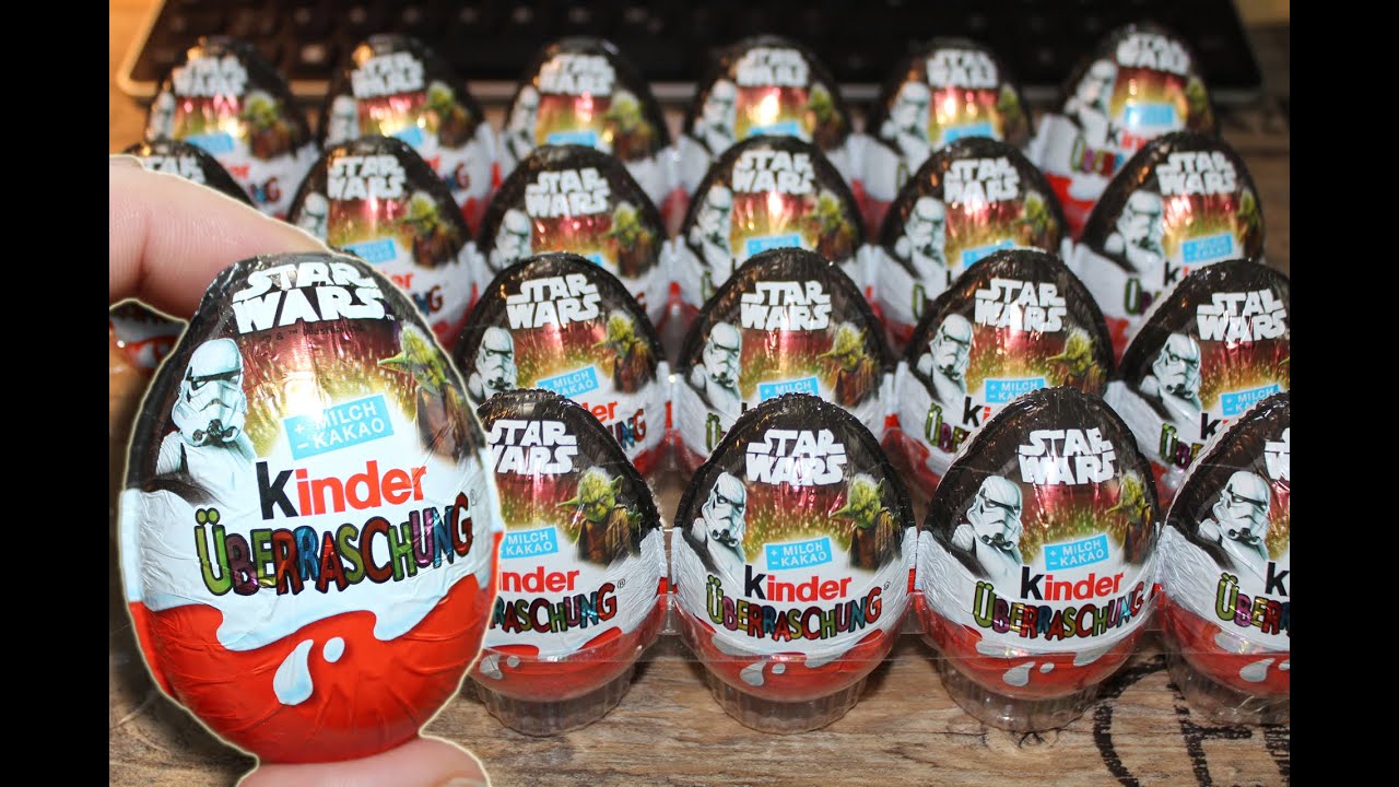 STAR WARS Kinder Überraschung 24 Ü-eier Unboxing