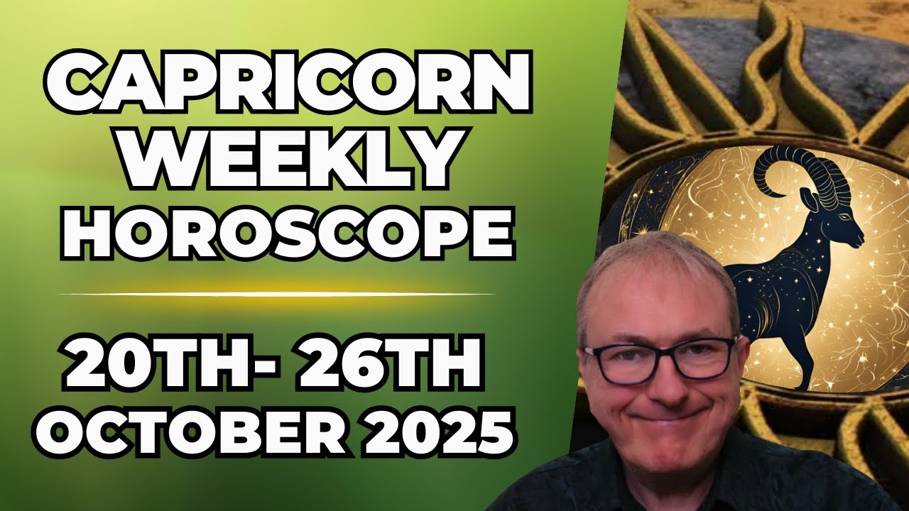 Capricorn Weekly Horoscope♑ Oct 20&ndash;26, 2025 | Patrick Arundell Astrology