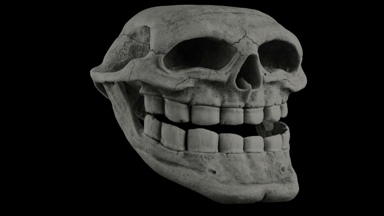 Trollface becoming uncanny.