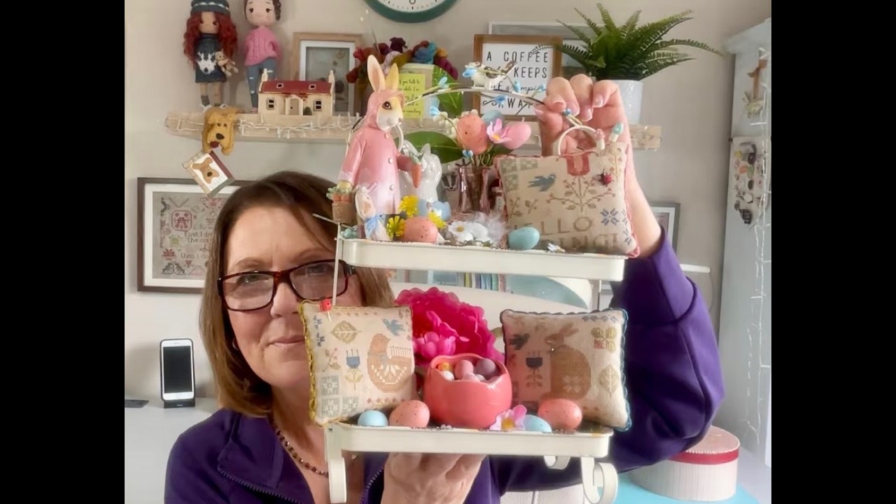 Flosstube #4 | A Big Catch-Up: Spring Pillow Display & Nashville Market Goodies!