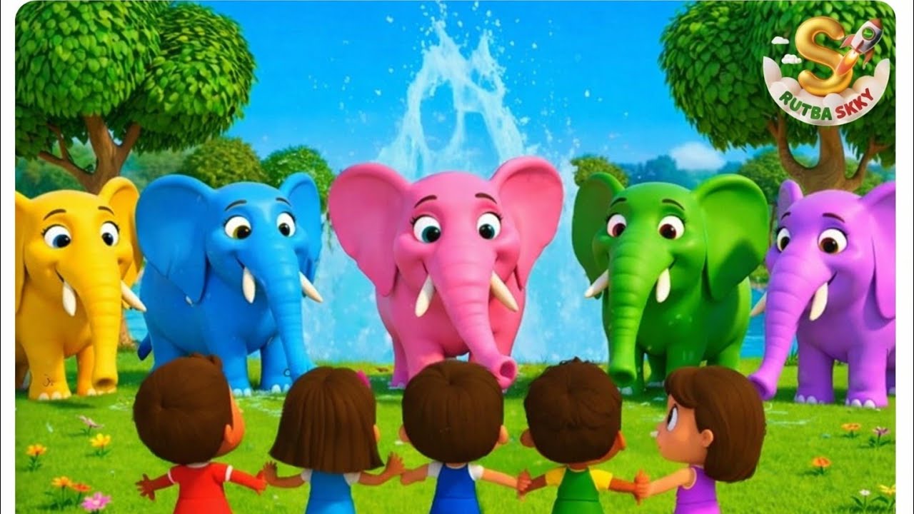 एक मोटा हाथी झूम के चला 🐘 | Learn Counting 1 to 5 | हाथी राजा और मकड़ी का जाल | Rutba Skky