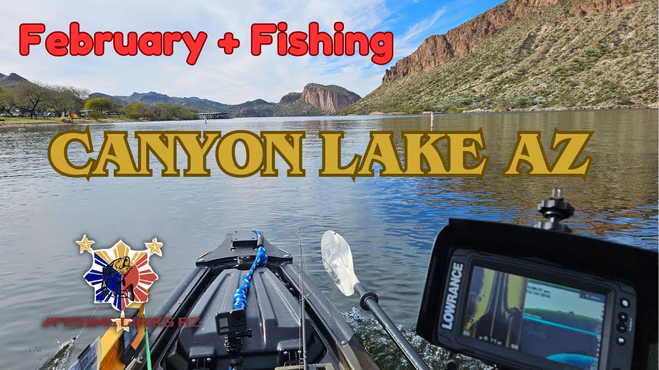 February Fishing @ Canyon Lake AZ #bass  #fishing #kayakfishing