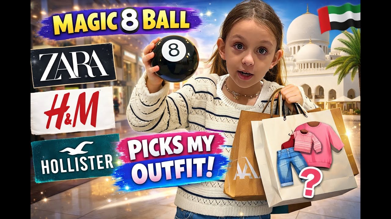 Magic 8 Ball Chooses My Outfit at Yas Mall Abu Dhabi! (Zara, H&M, Hollister) 🛍️✨