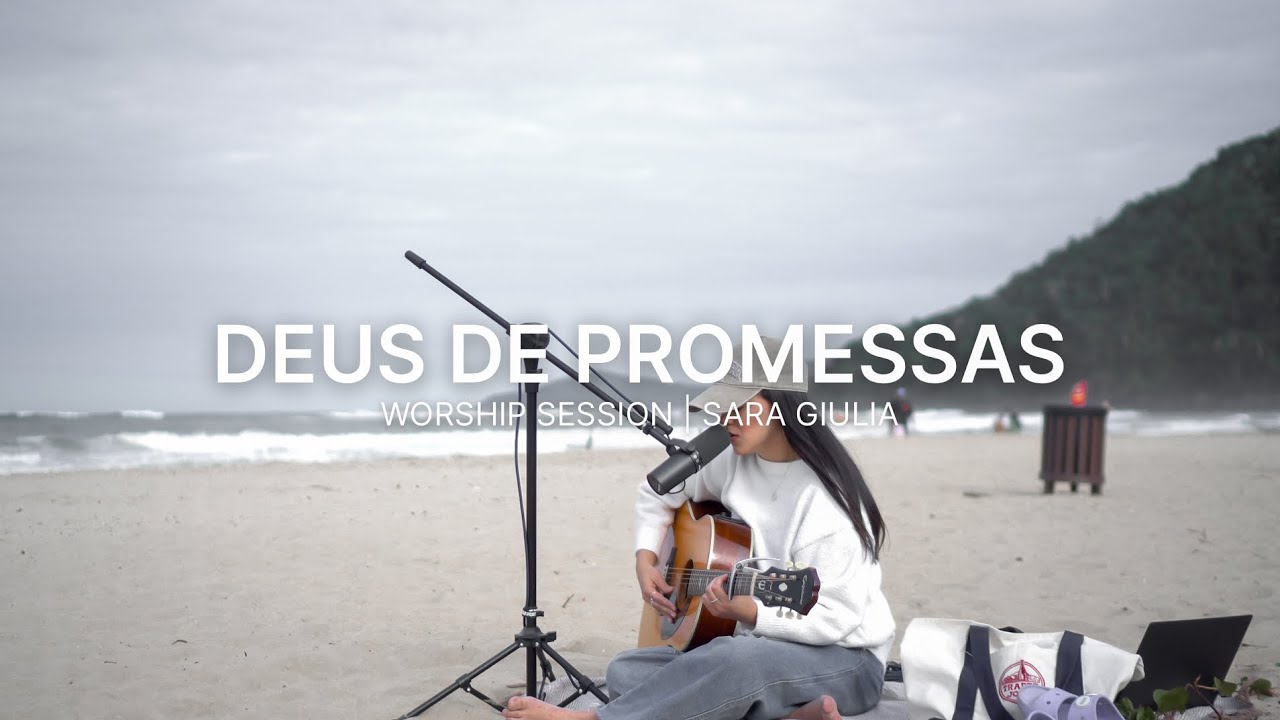 Momento de adoração espontânea na praia  | acústico para devocionais