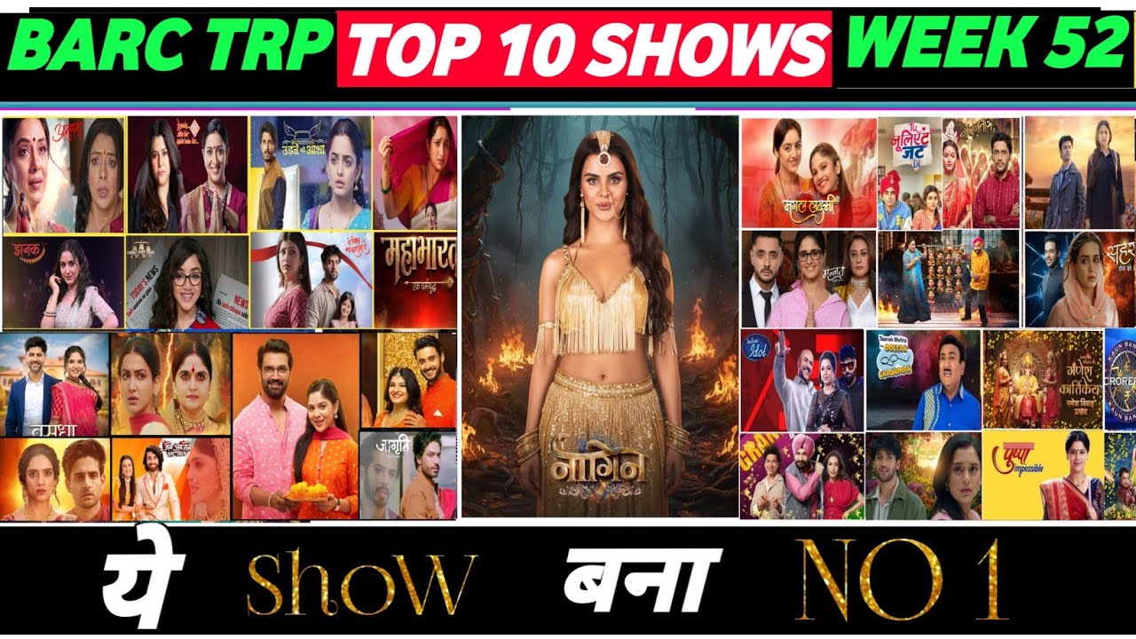 Barc trp of this week 52 (2025) : Here's TOP 10 Shows of this week : Naagin 7 Rocks with Tulsi