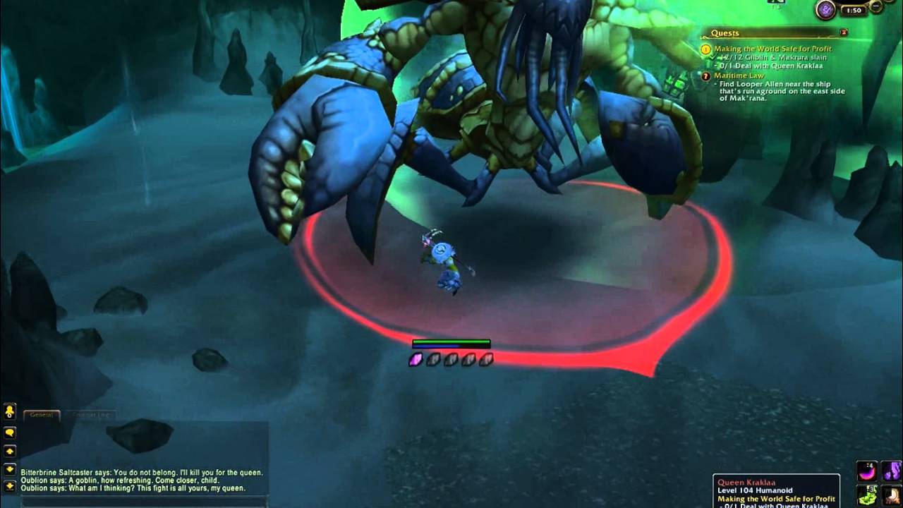 WoW quests - Making the World Safe for Profit & Maritime Law