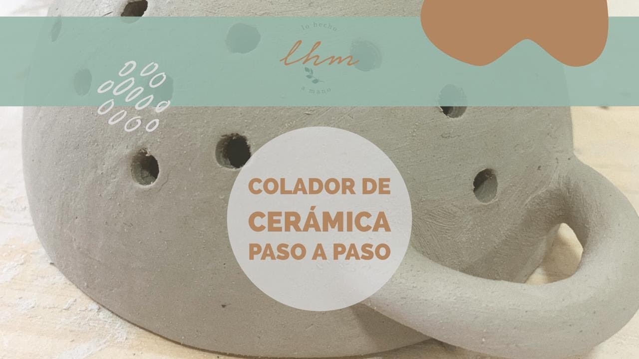 Como hacer un COLADOR DE CERÁMICA Fácil y práctico! PASO A PASO