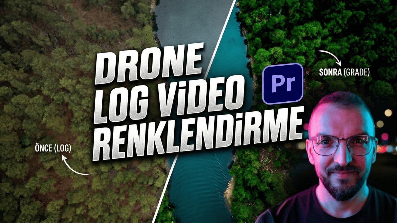 Drone LOG Çekim Ayarları + Premiere Pro Color Grading (Baştan Sona Anlatım)