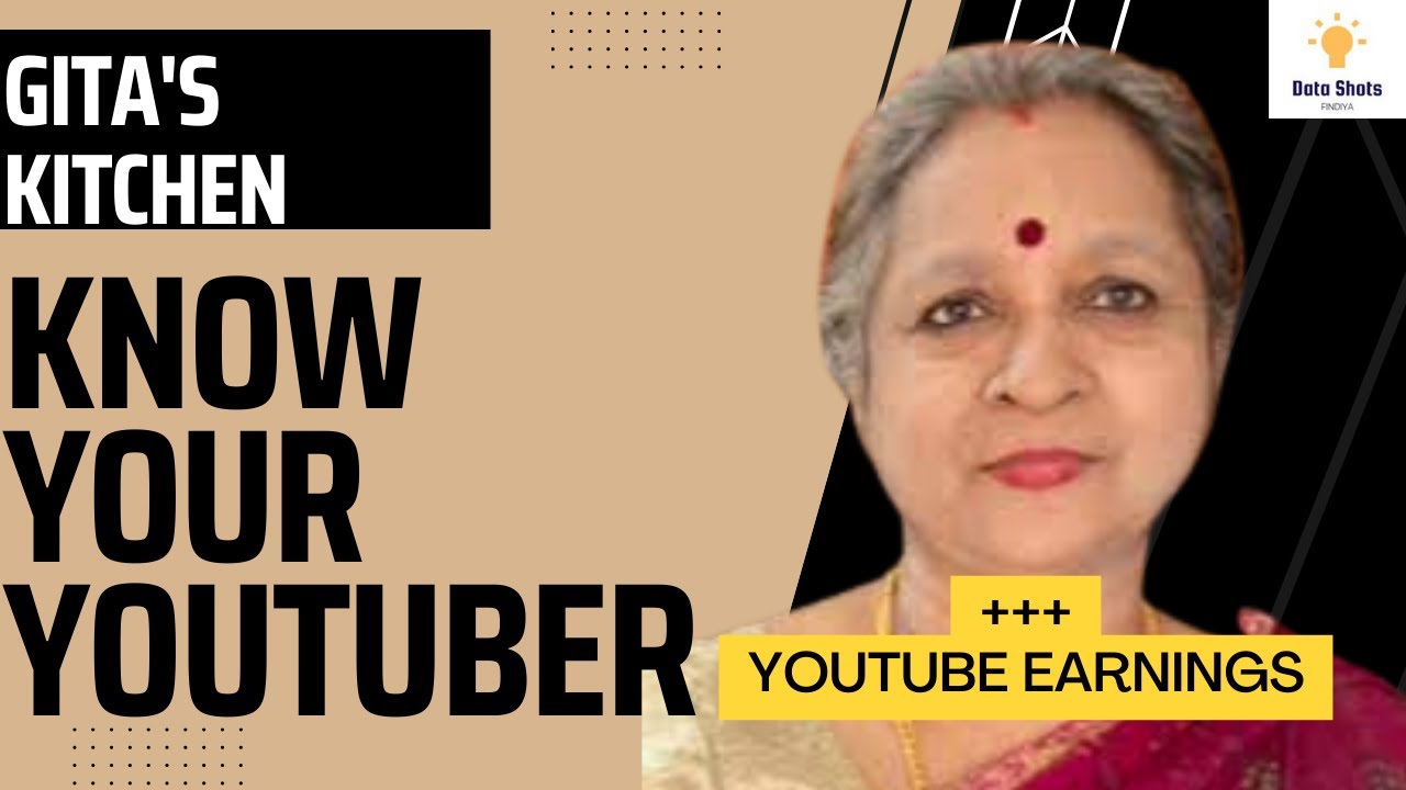 Do YOU Know? Gita's Kitchen YouTube Earnings #gitaskitchen #datashots #youtubeearning