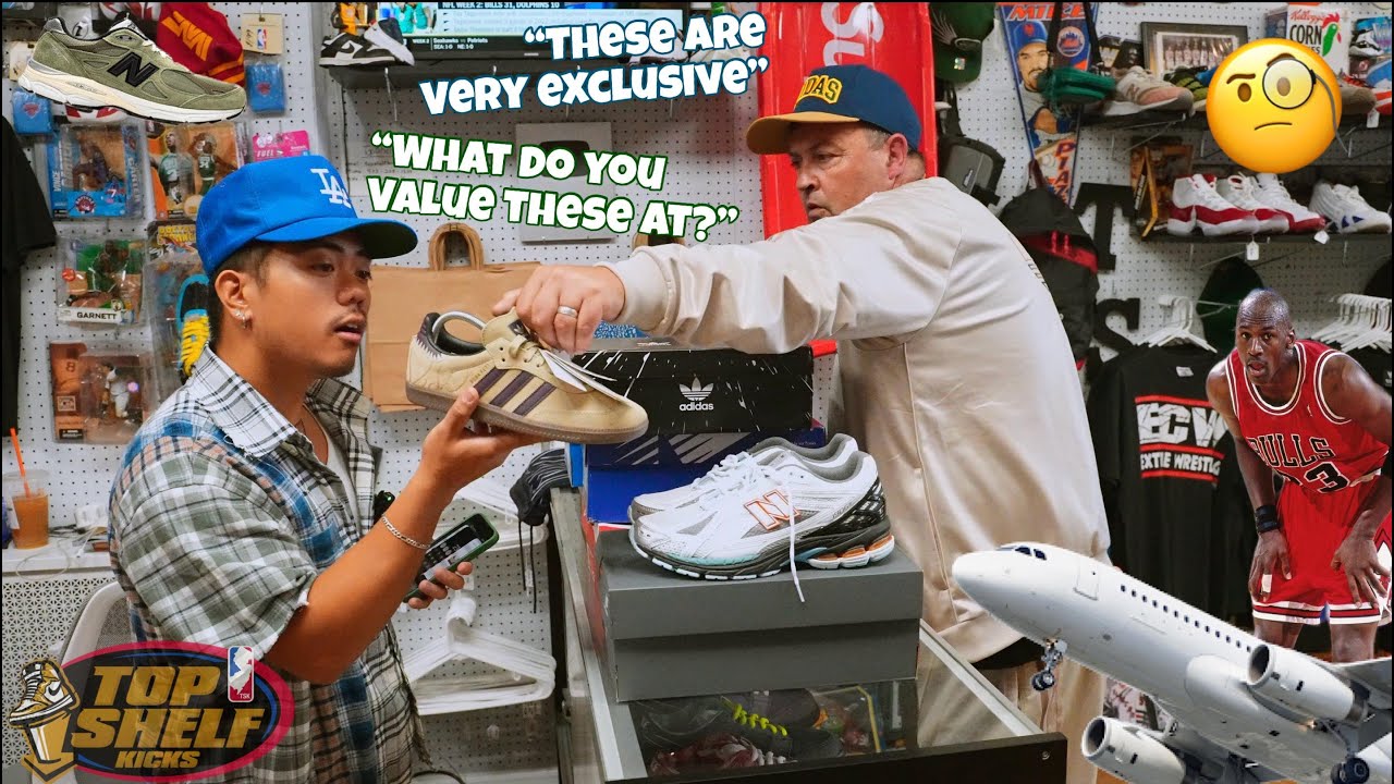 HE CAME FROM ACROSS THE WORLD TO SELL US HIS SNEAKERS! FAKE NEW BALANCES FROM THE THRIFT? -TSKTVEP49