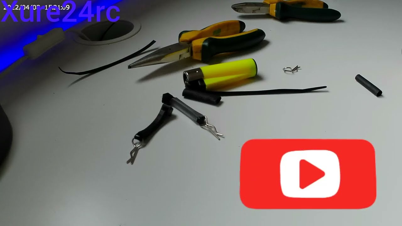 como hacer los tiradores de clips de carrocería.#rc #rccars #fácil