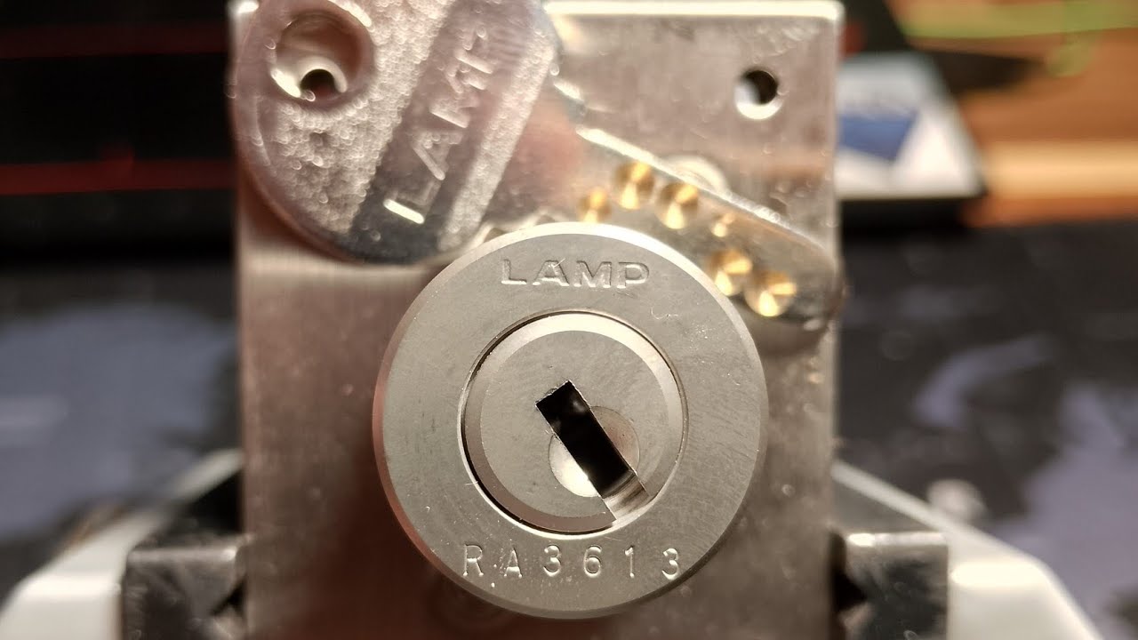 Lamp 10 pin cabinet lock picked and gutted #asmr 