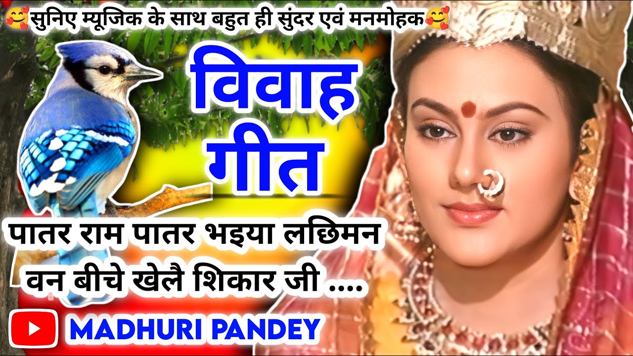 राम-सीता विवाह #Video Vivah geet-विवाह गीत|पातर राम पातर भइया लछिमन वन बीचे खेलै शिकार जी|अवधी विवाह