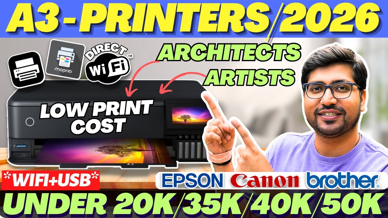 Best A3 Size Printer In India 2026🔥Best A3 Printer For Architects🔥Best Printer For Photo Printing