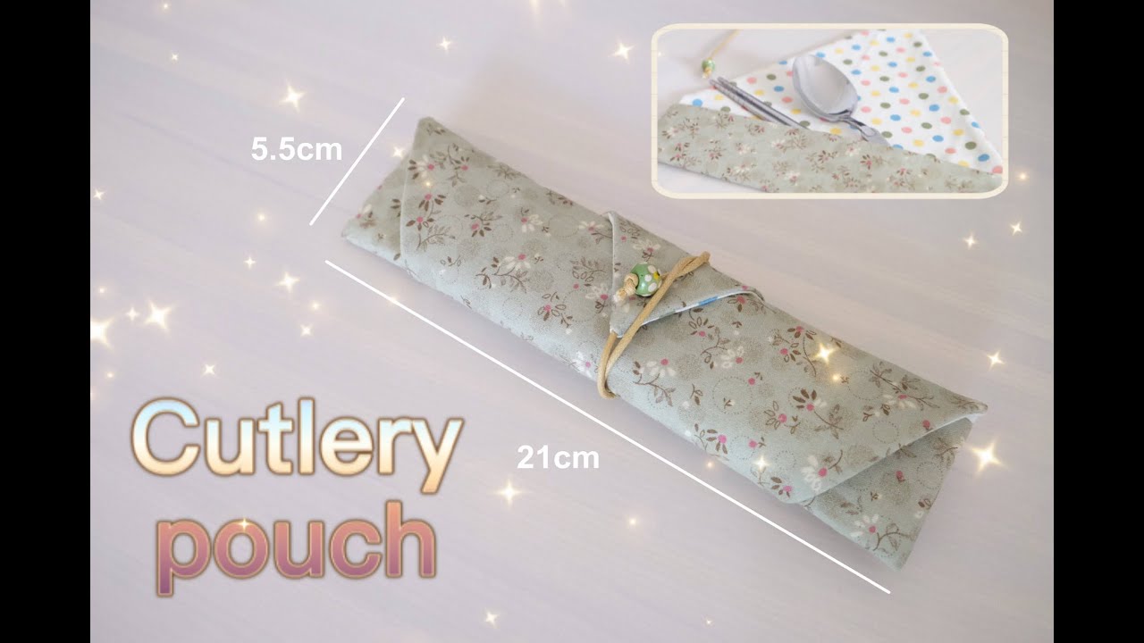 環保餐具袋 手作 教學/ How to sew a cutlery pouch
