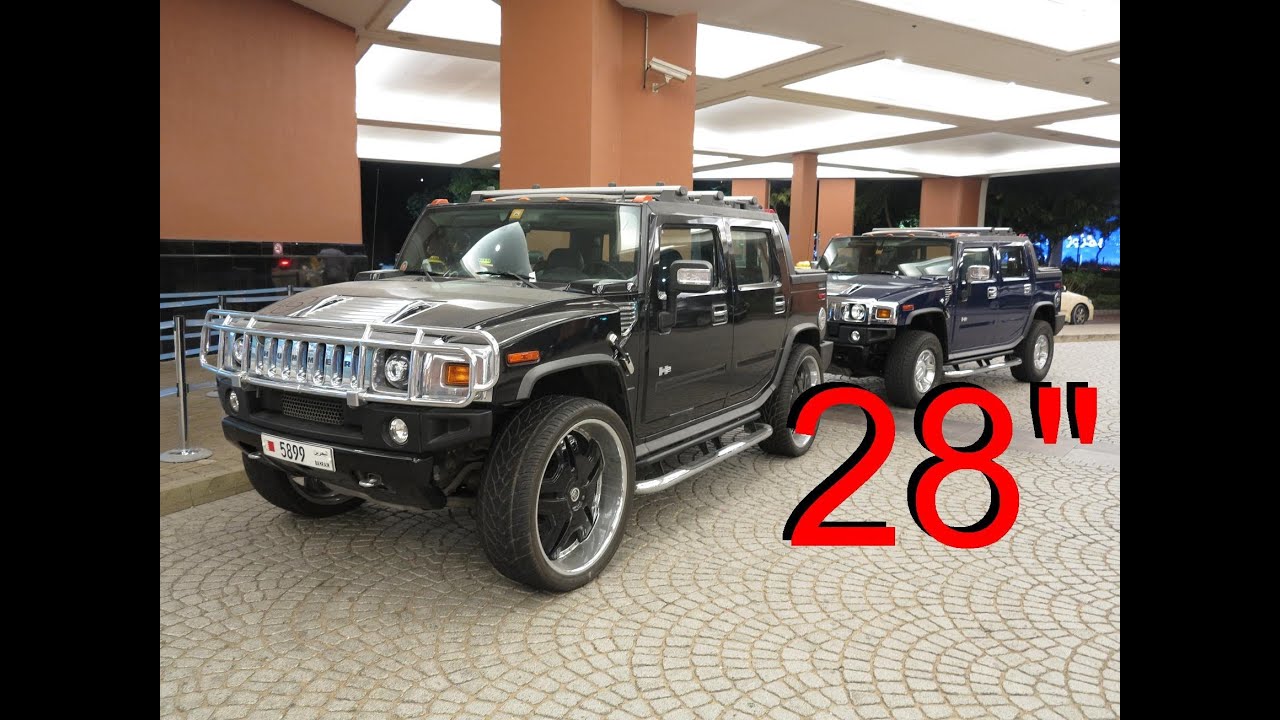 28" rims on Hummer H2