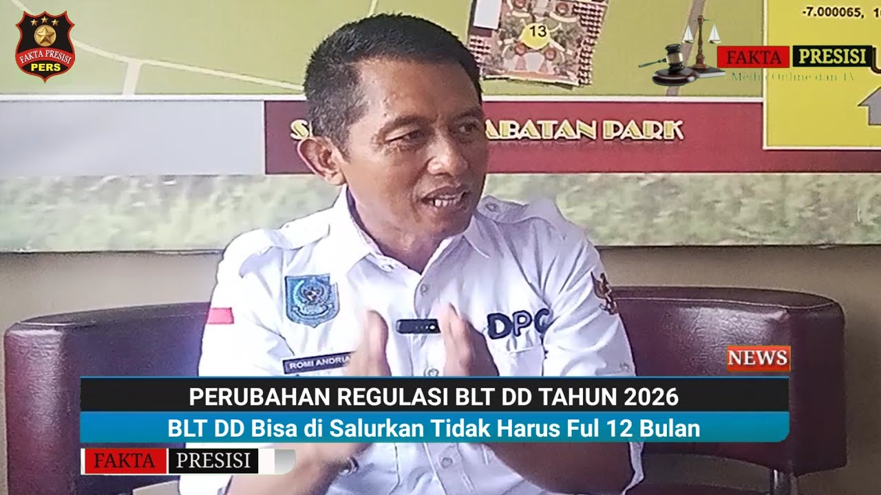 Dana Desa 2026 Terjun Bebas, Bagaimana Regulasi BLT DD di Tengah Keterbatasan Anggaran???