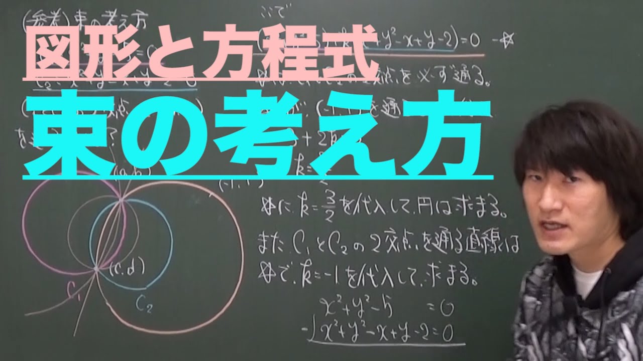 図形と方程式４：束の考え方《近畿大2001年》