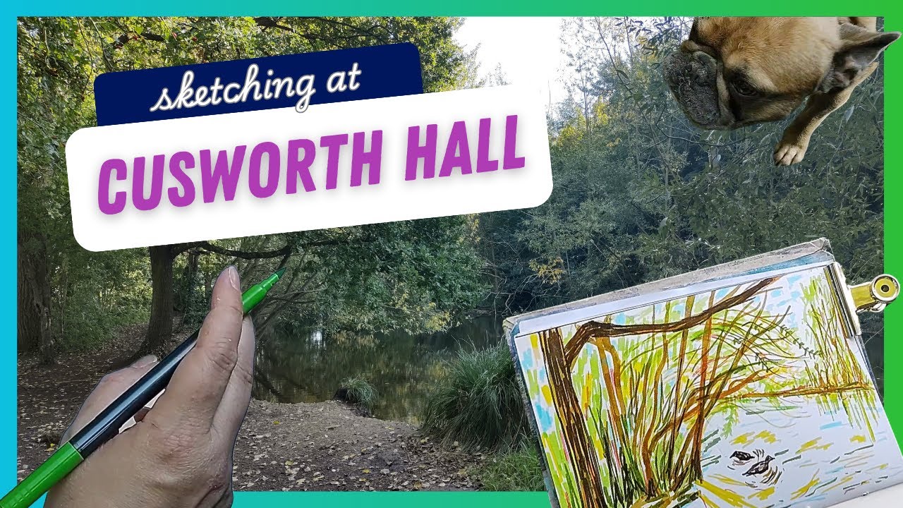 Sketching by the lake | Cusworth Hall Park