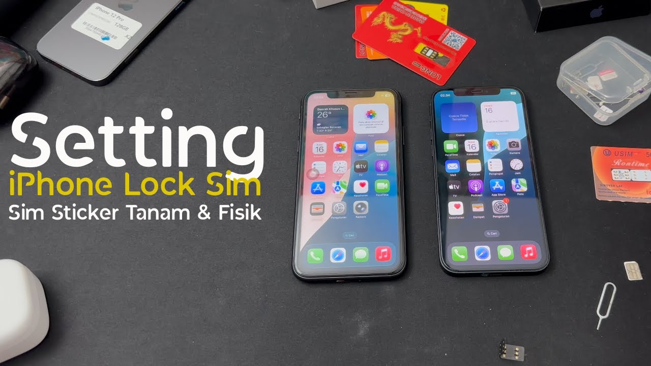 Tutorial Setting iPhone Lock Sim (Sim Sticker Tanam & Fisik)
