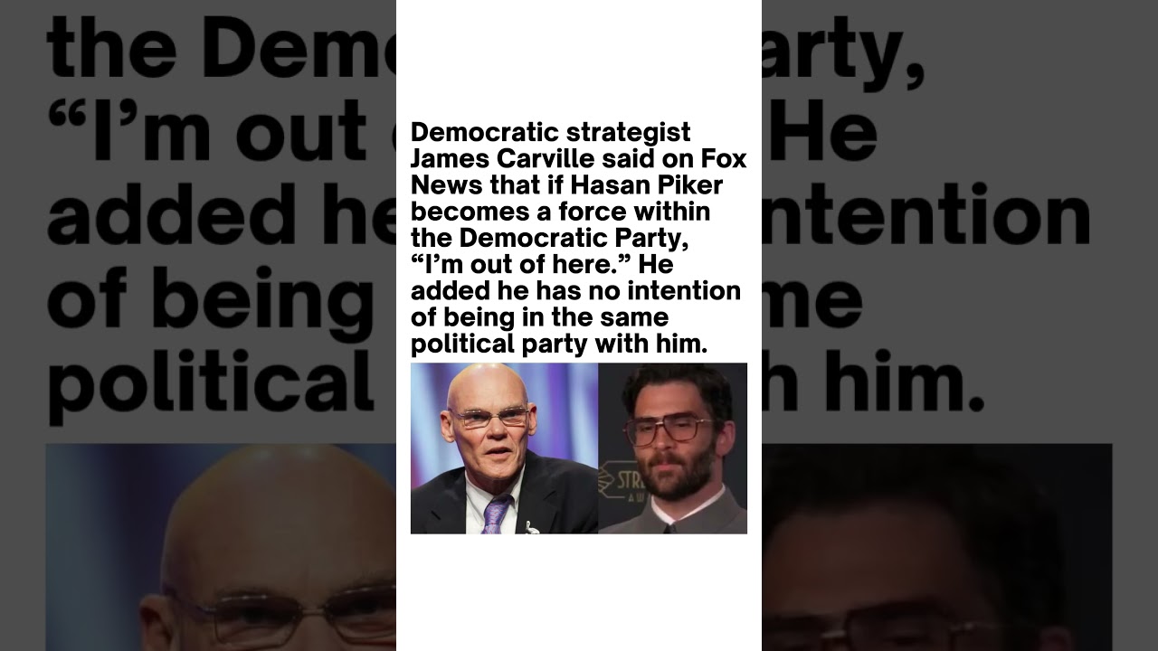 James Carville Reacts to Hasan Piker's Influence 🇺🇸