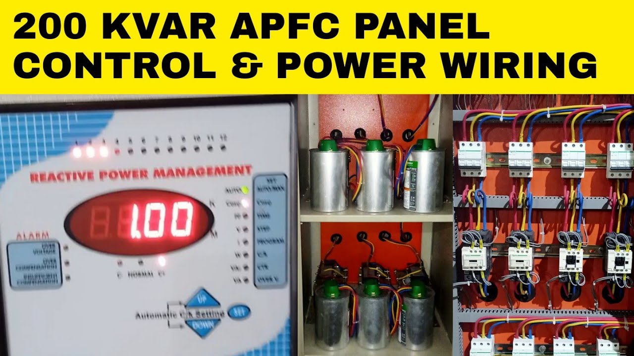 200 KVAR APFC PANEL CONTROL & POWER WIRING