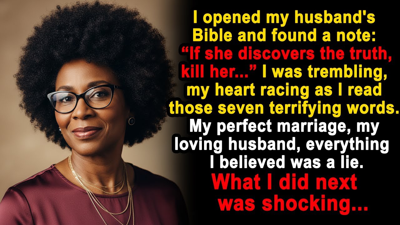 I Opened My Husband's Bible and Found a Chilling Note That Changed Everything... What Happened Next