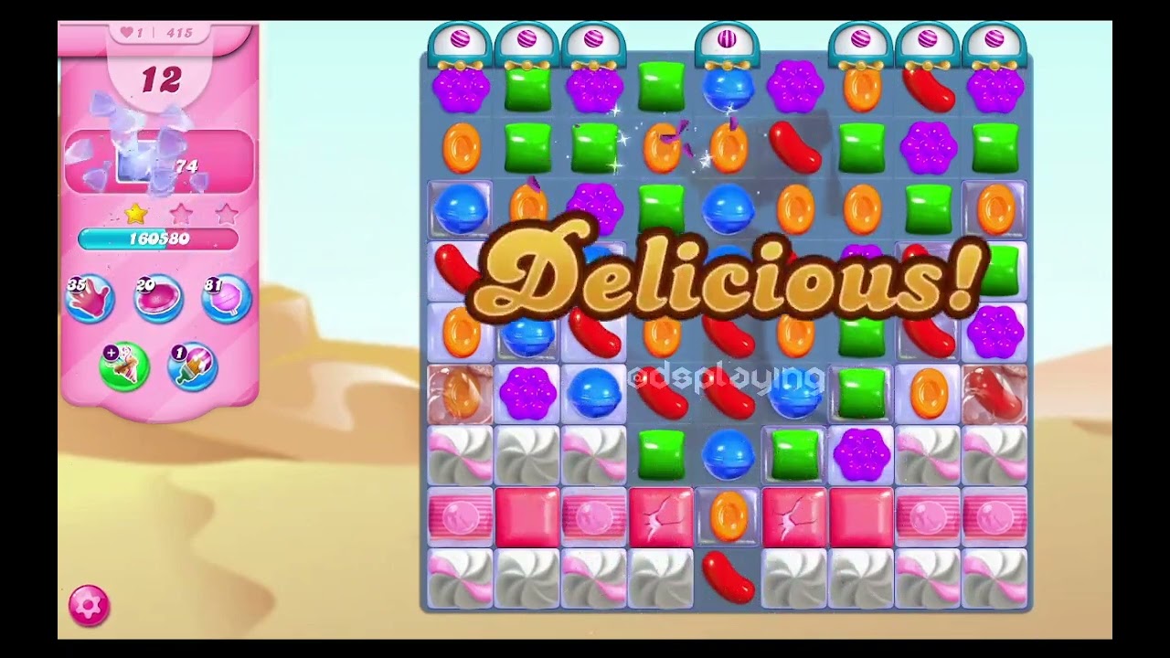 Candy Crush Saga - Level 415 - 3 Stars - No Boosters @dsplaying