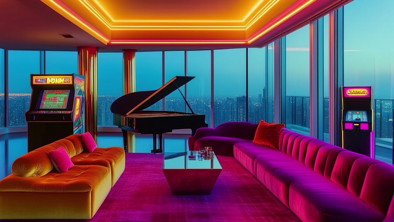 1980s Penthouse Jazz | Retro Night Ambience for Sleep, Relaxation & Focus
