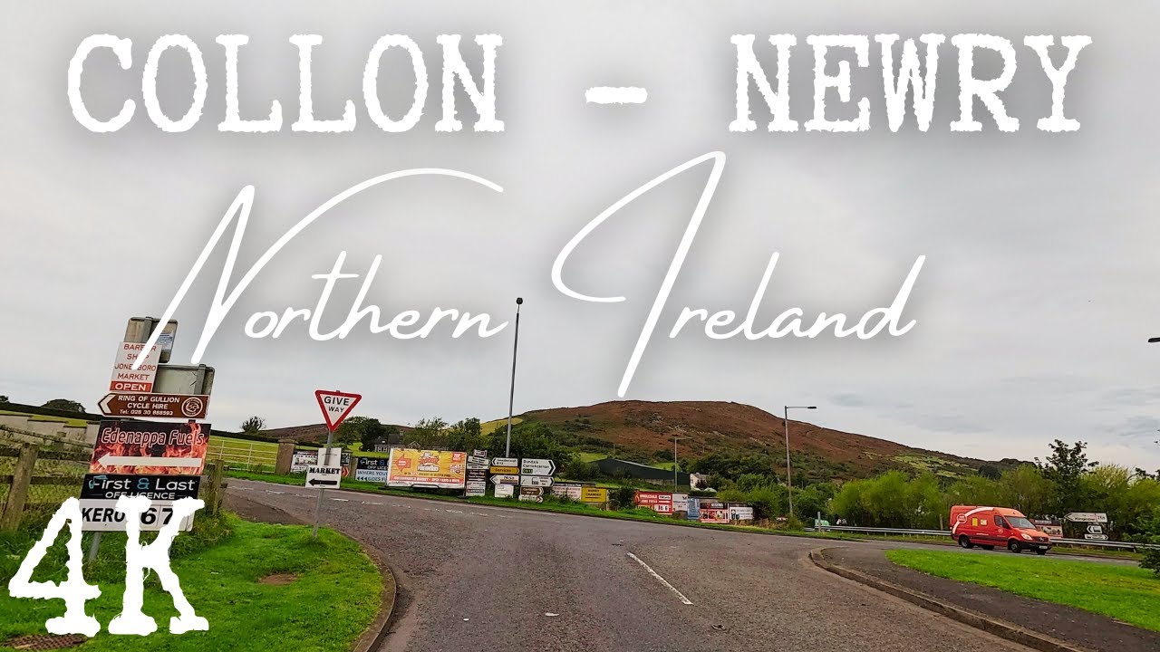 🇬🇧 Hello UK! Long Drive through the Beautiful Irish Border | Collon - Newry  [4k ASMR]