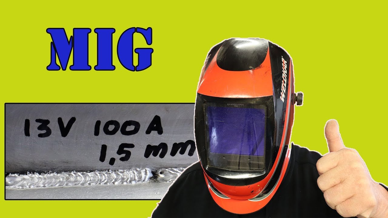 Mig lassen instellingen voor aluminium!
