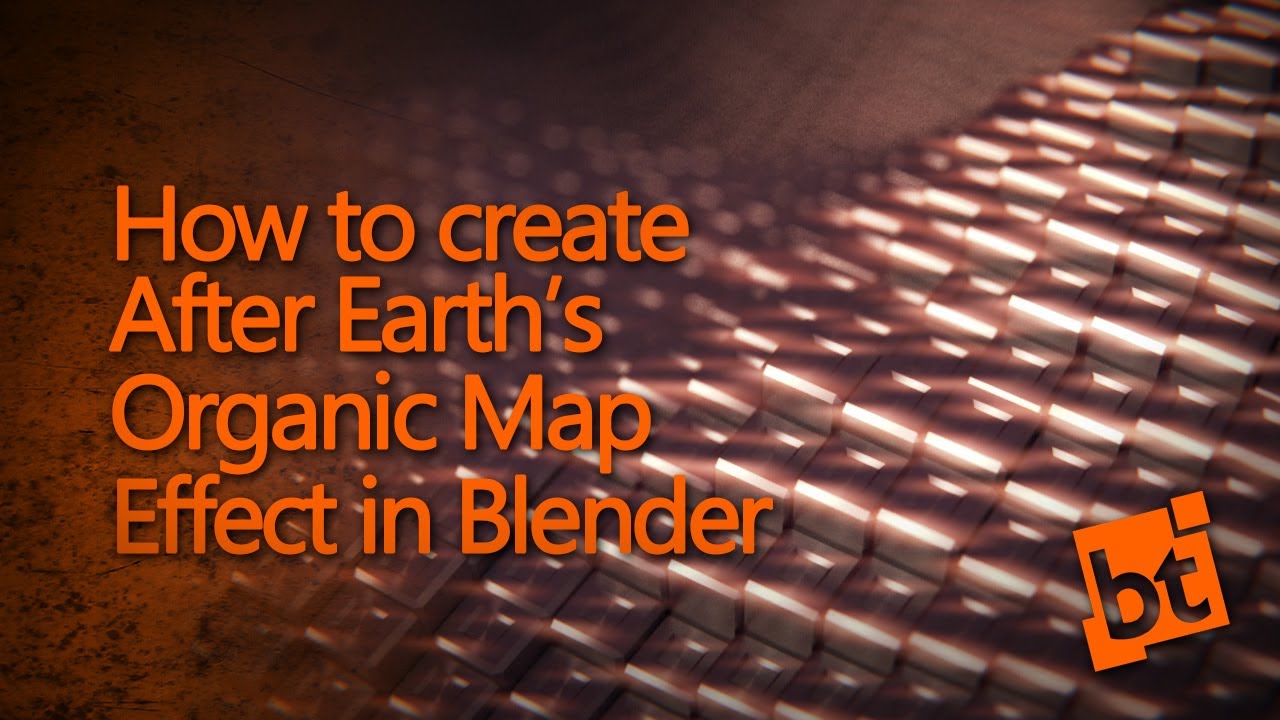 How to create After Earth's organic map effect