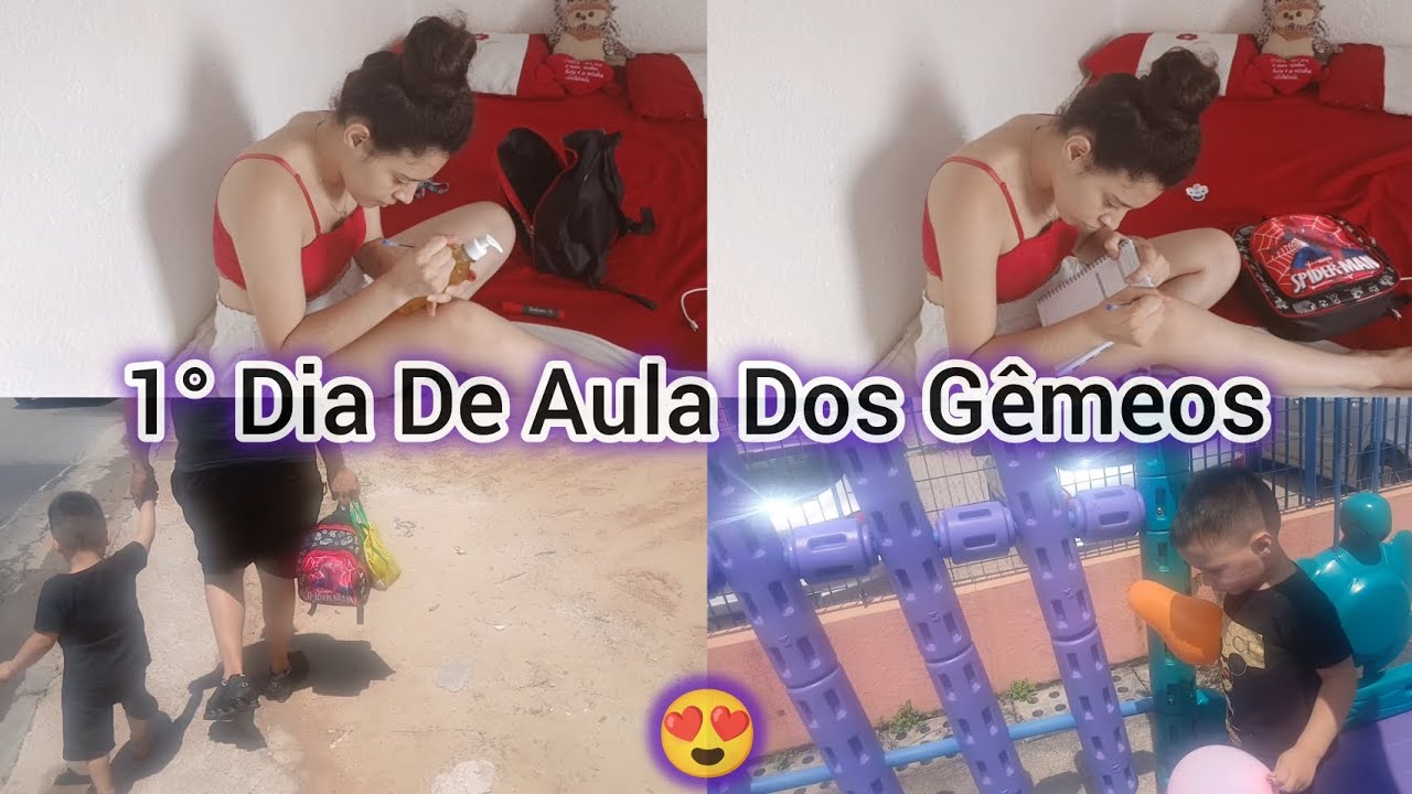 1° DIA DE AULA DOS GÊMEOS / ELES AMOU A ESCOLINHA / FUI NA REUNIÃO DE PAIS + ARRUMEI A MOCHILA DELES