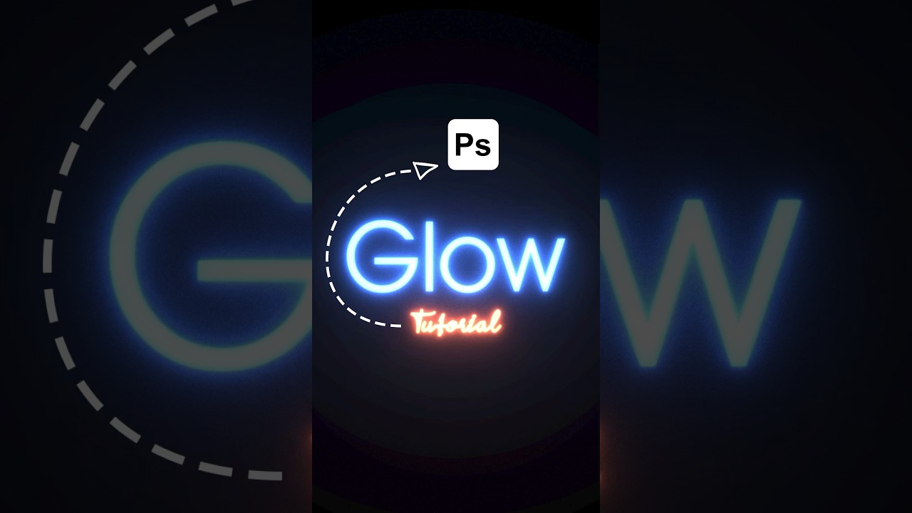 How to Make Glow Text Effect in Photoshop Tutorial