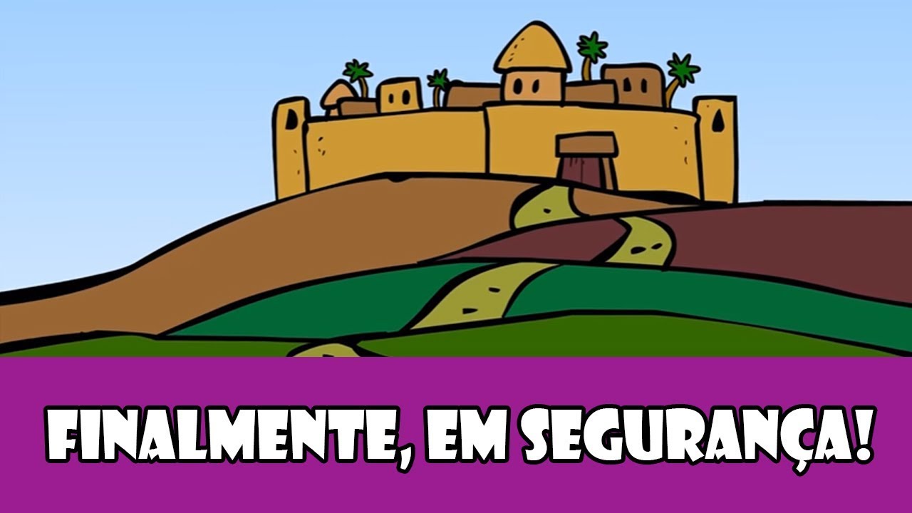 DESENHOS BÍBLICOS - FINALMENTE EM SEGURANÇA